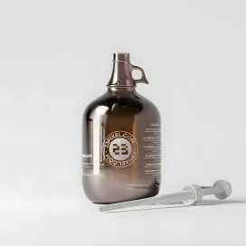 Amber Glass Gallon Pump Bottle 04